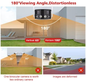 CAM-IP4MP-N4D2J GMB kamera 4 mpix microSD iCSee xmeye pro app Two-way voice, wide 180, ip66 32:9pano - Img 2