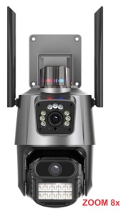 CAM-IP6MP-EP11-8X ZOOM GMB kamera 6 mpix microSD iCSee xmeye pro app Two-way voice PTZ ip66,2x3.6mm - Img 1