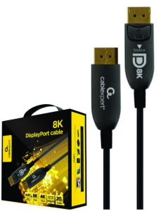 CC-DP8K-AOC-20M Gembird Active Optical Cables (AOC) DisplayPort v.1.4 (8K@60Hz/4K@120Hz) 20m - Img 1