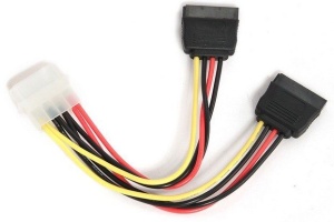 CC-SATA-PSY Gembird 2 xSerial ATA power supply kabl flat 15cm - Img 2