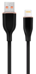 CC-USB2S-AM8PM-1.5M-BK Gembird Premium silicon 8-pin cable charging and data cable, 1.5 m, black - Img 2