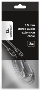 CCA-423-2M Gembird 3.5mm musko-zenski stereo kabl 2m - Img 1
