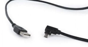 CCB-USB2-AMmDM90-6 Gembird USB 2.0 AM to Double-sided right angle Micro-USB cable, 1.8M - Img 2