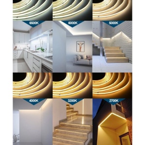 CCT COB LED traka 608 LED/m IP20 - Img 2