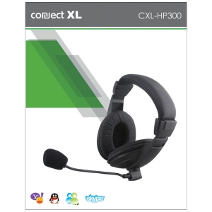Connect XL Slušalice+mikrofon, set, konekcija Jack 3.5mm,kožni jastučić - CXL-HP300 - Img 1