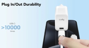 Cudy CH30_EU USB-C GaN Charger za telefone, tablete i MacBook Air, 30W - Img 1