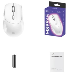 Cudy MS9945, bluetooth bežièni miš sa tihim klikovima 2.4 GHz,opticki USB 800-1600 DPI,White,112 mm - Img 2