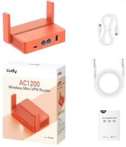 Cudy TR1200,AC1200 Wi-Fi Mini VPN Router,USB 2.0, 867 Mbps + 300 Mbps Wi-Fi - Img 2