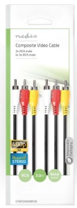 CVGP24300BK30 Kabl 3xRCA muski - 3xRCA muski 3m - Img 2