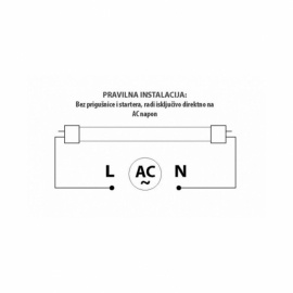 DAWN LED CEV T8 18W 4000K 1800lm DVOSTRANA - Img 3
