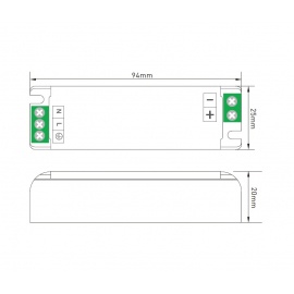 DAWN LED NAPAJANJE SLIM 12V 36W 36WHH-12 - Img 3