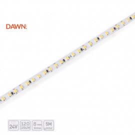DAWN LED TRAKA HL 2835-120-WW 24V IP20 (5met, 12W/m, 8mm) - Img 2