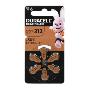 Duracell Hearing Aid 312 1,45V baterija za slusni aparat PAK6 (cena po kom.)
