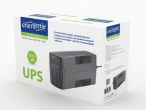 EG-UPS-B650 Gembird 650VA 390W AVR UPS, 2 x Shuko output sockets, black - Img 1