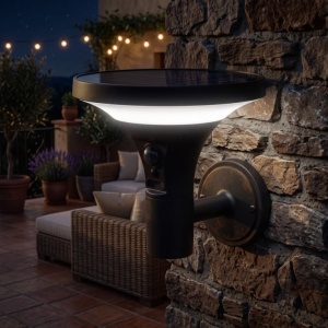 EUROLAMP solarna zidna lampa sa senzorom pokreta, 3.8W, 500lm, crna - Img 2