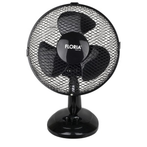 Floria Ventilator stoni, prečnik 23 cm, 25 W, crni - ZLN1211