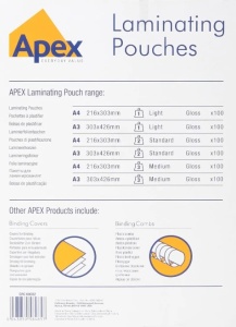 Folija za plastifikaciju A4 80mic Apex light gloss (papir za laminaciju) 100listova - Img 2