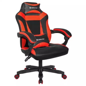 Gaming stolica Defender Master/eko koža/do 140kg/Crveno/Crna
