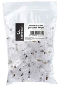 Gembird Mrežni konektor 8P8C, modularni, 100 kom. pakovanje - PLUG3UP6/100 - Img 2