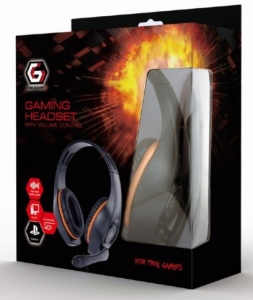 GHS-05-O Gembird Stereo gejmerske slusalice sa mikrofonom+volume kontrolom 3.5mm ORANGE - Img 1