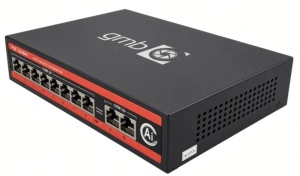 GMB POE Switch FS1010P,IEEE802.3af/at, 8 PoE 10/100M, 2 UP-link 100/100M, 52V 120W,30W/PoE,VLAN 250m - Img 2