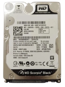 HDD 2.5 * 500GB WD5000BPKT Black 7200rpm 16mb SATA 9.5mm - Img 2