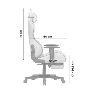 Huzaro Force 5.7 Siva Gaming stolica - Img 2