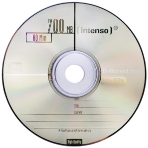 (Intenso) CD-R 700MB (80 min.) pak. 25 komada Cake Box - CD-R700MB/25Cake - Img 2