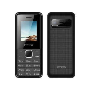 IPRO A18 black LCD 1.77"" Feature mobilni telefon 2G GSM/LCD/800mAh/32MB/32MB/BT/Wifi FM/Dual-SIM - Img 1