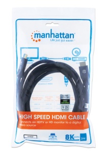 Kabl Manhattan 355957 HDMI M/M 8K/60Hz/48G/3m - Img 2