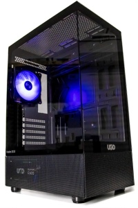 Kuciste Fusion 3333 ATX, staklena prednja i bocna strana, ugradjen 1x ARGB kuler, Crno - Img 2