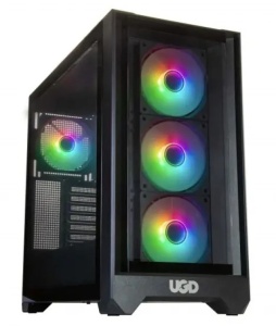 Kuciste Titan 2314, ATX, providna stranica, ugradjena 4xRGB kulera, Crno - Img 3