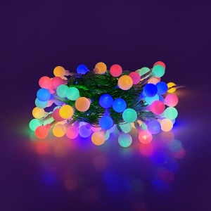 Lampice za jelku sa 100 višebojnih LED 10m + dalj.