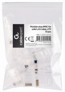 LC-PTU-01/10 Gembird Universal pass-through modular CAT5 UTP plug 8P8C, 10 u pak /CENA PO PAKOVANJU - Img 3
