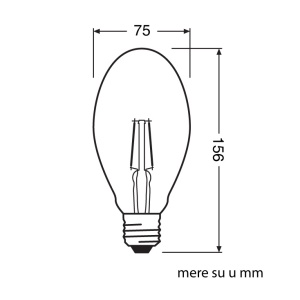 LED filament sijalica toplo bela 4W OSRAM - Img 2