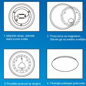 LED modul za plafonjere 18 W hladno bela - Img 2