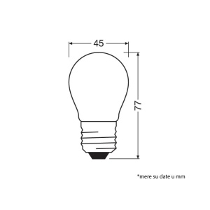 LED sijalica P25 2700K 2.5W E27 OSRAM - Img 2