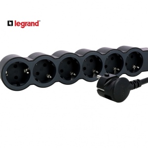 LG 694558 PRODUZNI BLOK 6X2P+E 1.5M (CRNA/T.SIVA) - Img 2