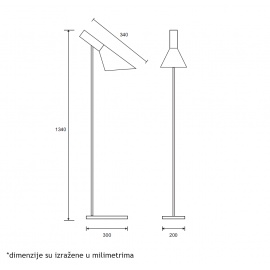 LUNA 296 PODNA LAMPA 1*E27 - Img 3