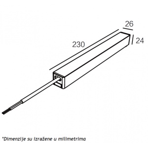MAGNETIC SLIM NAPAJANJE 26-200W 48V CRNO