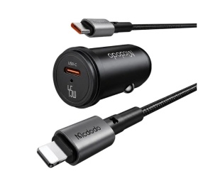 MCDODO CC-7495 SET AUTO PUNJAČ 45W USB-C + KABL 36W TIP-C NA LIGHTNING DUŽINA 1,2m