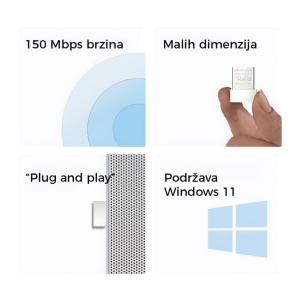 Mercusys MW150US v3, N150 Wireless Nano USB Adapter - Img 2