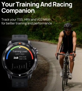 MIBRO GS PRO2 PAMETNI SAT GPS, 1.43", 2 NARUKVICE, TAMNO Sivi - Img 3