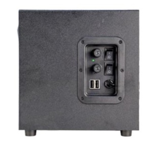 Microlab G100BT Aktivni zvucnici 2.1 11W (5W,2x3W) 3,5mm, SD, USB, FM, Bluetooth, daljinski, LED - Img 3