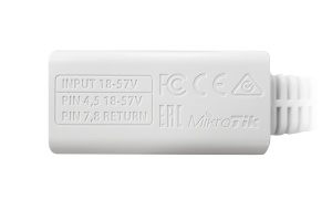 MikroTik RBGPOE gigabit PoE injector POE-GIGA-KABELEK