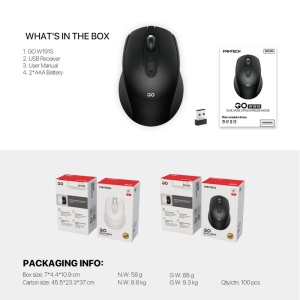 Miš Wireless Fantech W191s Go crni - Img 2