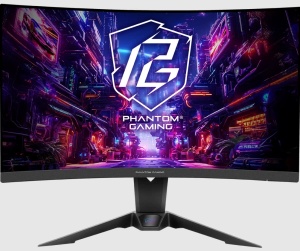 Monitor 27" ASRock PG27QRT2A VA 2560x1440/180Hz/1ms/2xHDMI/DP
