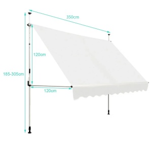 Montelux Easy 350x120cm Bež Balkonska Tenda - Img 3