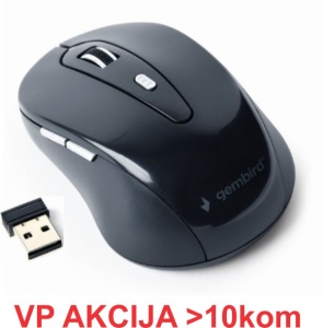 MUSW-6B-01 ** Gembird Bezicni mis 2,4GHz opticki USB 800-1600Dpi black 95mm (339) - Img 3