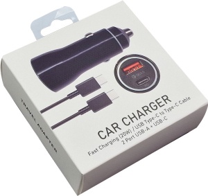 NPA-AC23 ** Gembird QC3.0 PD auto punjac +kabl-C,20W 3.6V-6.5V/2.4A, 6.5V-9V/1.67, 9V-12V/1.3A (287) - Img 3